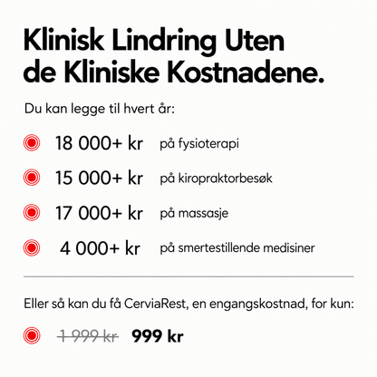 Cervia – 3-i-1 Nakkestøtte med Varme & Massasje
