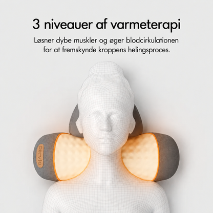 Cervia – 3-i-1 Nakkestøtte med Varme & Massage DK